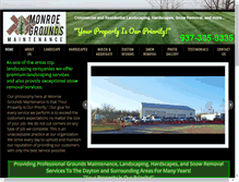Tablet Screenshot of monroegroundsmaintenance.com
